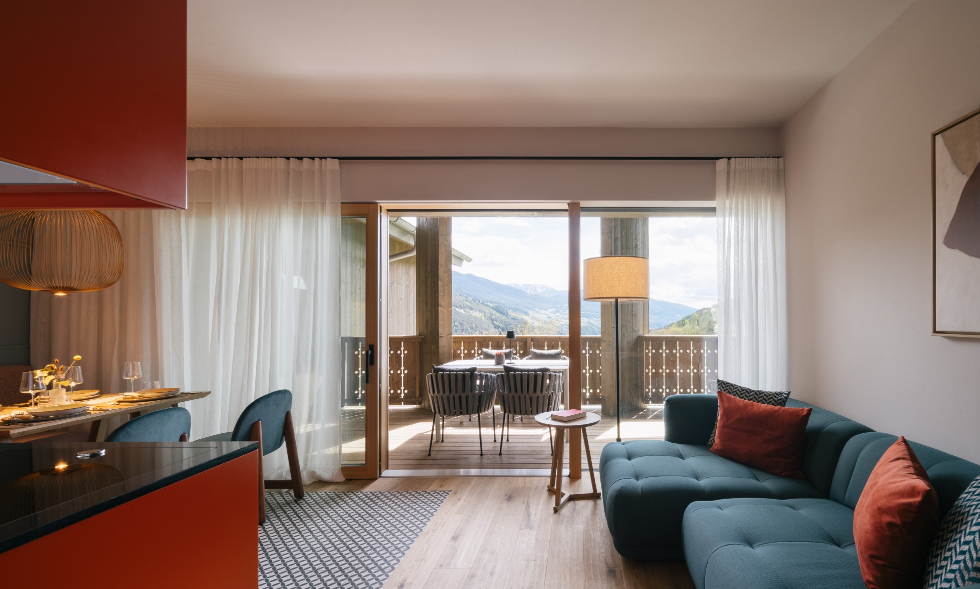 Lounge luxury apartment accomadation in Italy Dolomites vacation house