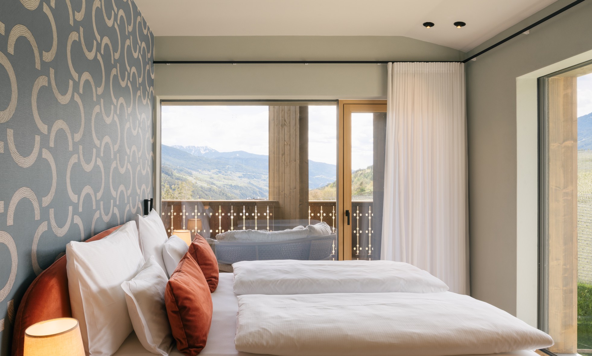 Luxury bedroom apartment rental properties in Italy Dolomites vacation house