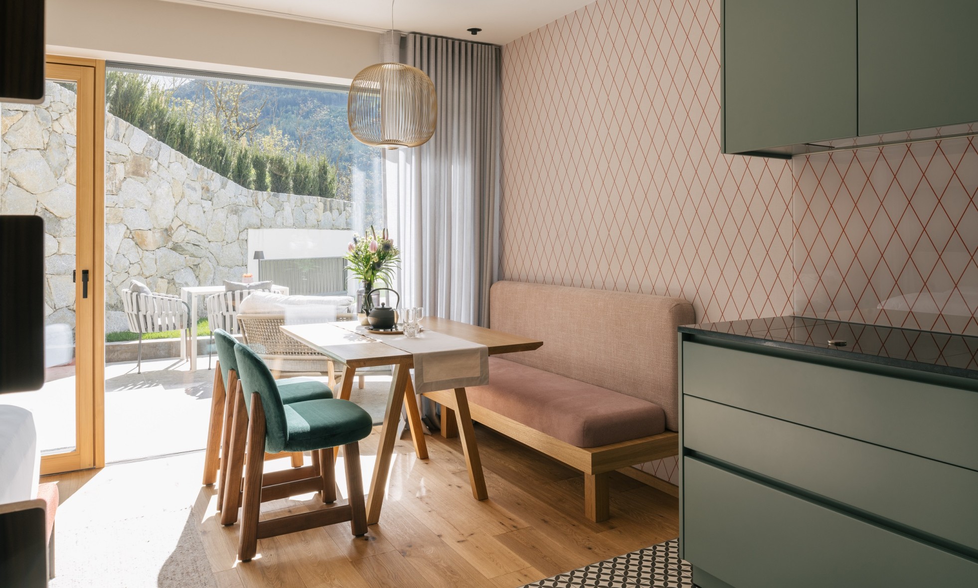 Traumferienwohnungen Südtirol Italien Loggia mit Aussicht